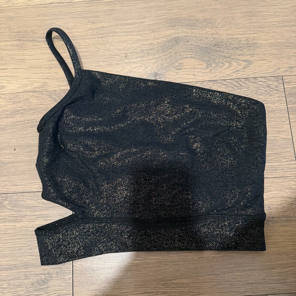Beyond Yoga Women's Softshine Wanderlust Cropped Tank Top Black Size XS - Picture 2 of 4